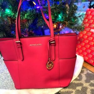 Pink Michael Kors tote bag